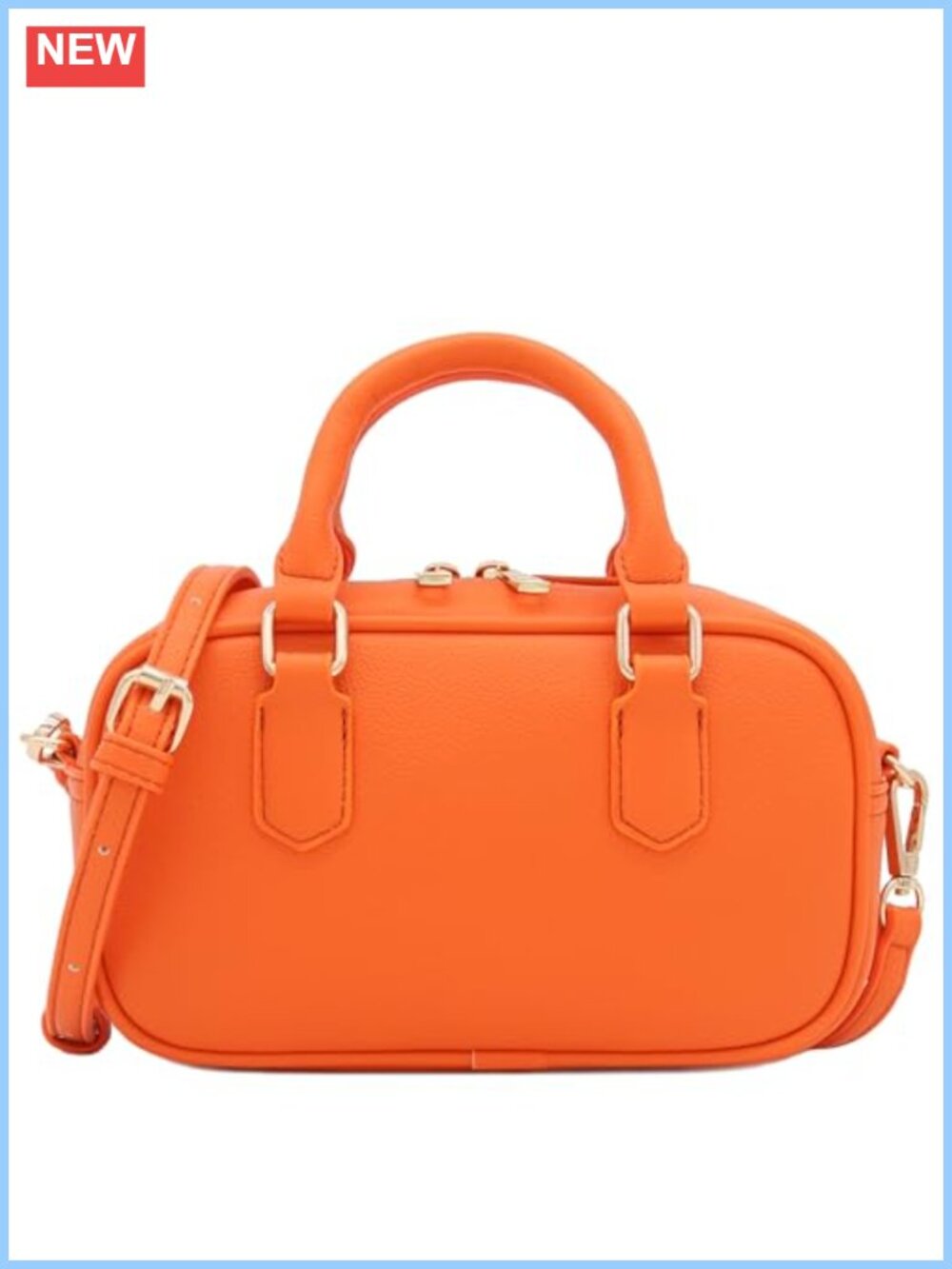 Mini PU Leather Satchel Purse Top Handle Crossbody Bag